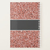 ナース開業者バラ金ゴールドパーソナライズされたグリッター プランナー手帳 (裏面)