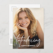 ナース院生の写真カスタム紹介 案内ポストカード (正面/裏面)