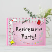 ナース除却パーティの招待状 招待状 (スタンド正面)