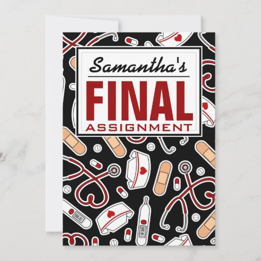 ナース除·売却パーティー最終割当 招待状 (正面)