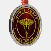 ナース隊退役軍人クリスマス メタルオーナメント (右)