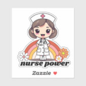 ナース電力レトロナース及びレインボー防水 シール (シート)