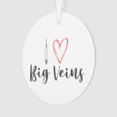 ナース静脈アクリルオーナメント、円 オーナメント (正面)