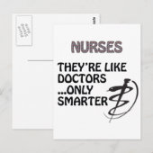 ナース頭が切れるは医者より ポストカード (正面/裏面)
