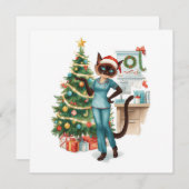 ナース飾は病院のクリスマスツリー シーズンカード (正面/裏面)