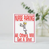 ナース駐車専用 ポストカード (スタンド正面)