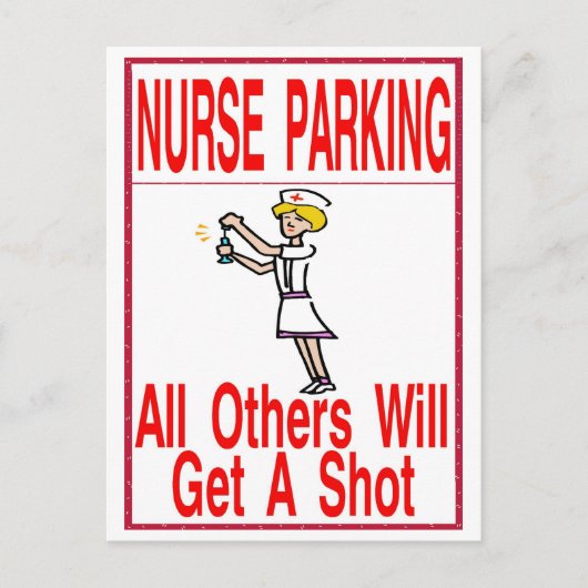 ナース駐車専用 ポストカード (正面)