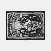 ナース骨格タロットカードおもしろい看護ナース フリースブランケット (正面(横))