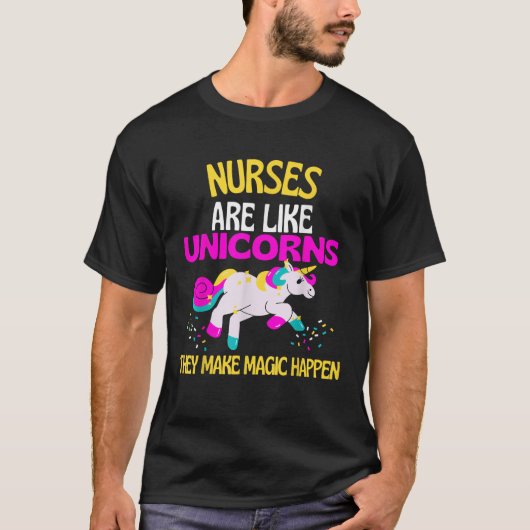 ナース魔法Unicorn Magic UnicornナースはMag Tシャツ (正面)