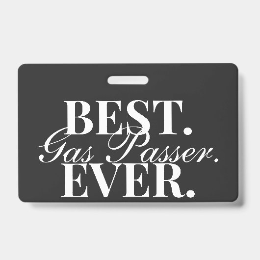 ナース麻酔科最高のガスパッサーエバおもしろいッジ バッジ (正面)