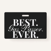 ナース麻酔科最高のガスパッサーエバおもしろいッジ バッジ (正面)