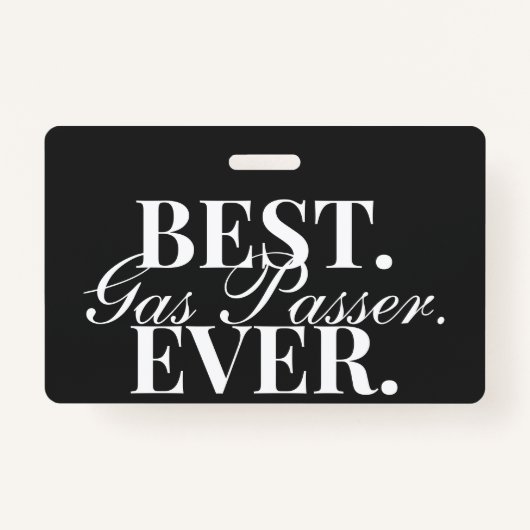 ナース麻酔科最高のガスパッサーエバおもしろいッジ バッジ (正面)