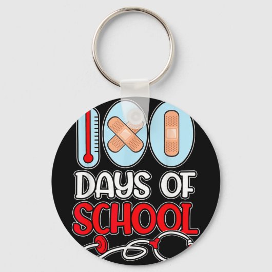ナース100日の学校愛の聴診器ナース李 キーホルダー (正面)