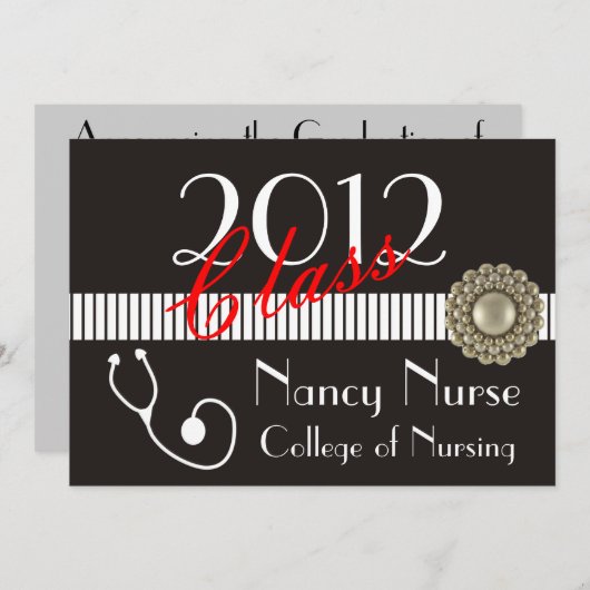 ナース2012卒業招待状 招待状 (正面/裏面)