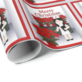 ナース3クリスマスラッピング紙 ラッピングペーパー (ロールコーナー)