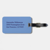 ナース70sレトロパーソナライズされたバッグラベル/ラゲージタグ ラゲッジタグ (裏面横)