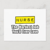 ナース...あなたが愛するであろう最も難しい仕事 ポストカード (正面)