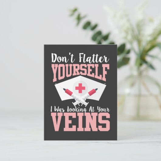 ナース-お前の静脈を見ていたのに、おべっかを使うな ポストカード (スタンド正面)