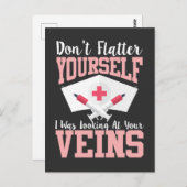 ナース-お前の静脈を見ていたのに、おべっかを使うな ポストカード (正面/裏面)