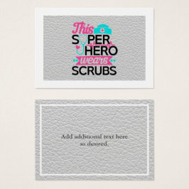 ナース – このスーパーヒーローはスクラブを着用 – 名前を追加