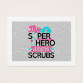 ナース – このスーパーヒーローはスクラブを着用 – 名前を追加 (正面)