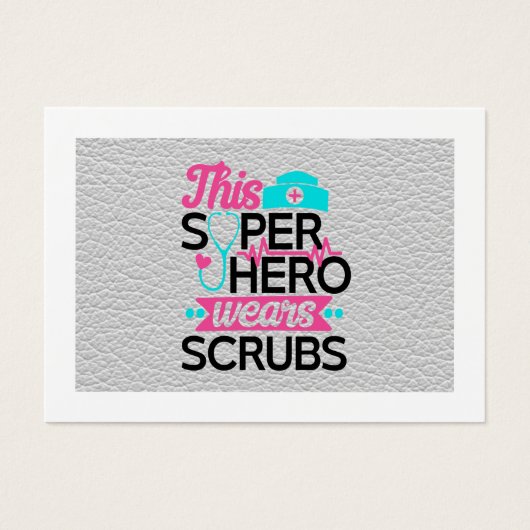 ナース – このスーパーヒーローはスクラブを着用 – 名前を追加 (正面)