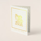 ナース – このスーパーヒーローはスクラブを着用 – 名前を追加 箔カード (正面)