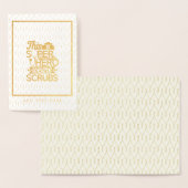 ナース – このスーパーヒーローはスクラブを着用 – 名前を追加 箔カード (ディスプレー)