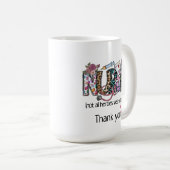 ナース「すべてのヒーローではない衣服キャッ感謝していプ」 コーヒーマグカップ (正面右)