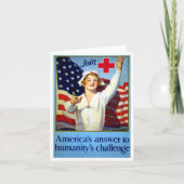 ナース – アメリカの人類の挑戦への答え サンキューカード (正面)