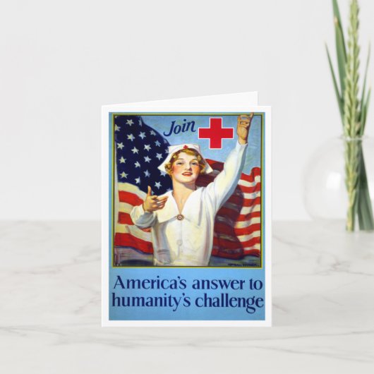 ナース – アメリカの人類の挑戦への答え サンキューカード (正面)