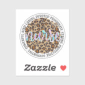 "ナース" & インスパイアの特徴 – Leopard Print シール (シート)