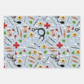 ナース ギフト ラッピングペーパー シート (正面2)