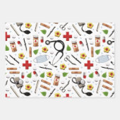 ナース ギフト ラッピングペーパー シート (正面)