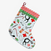 ナース クリスマスコレクション ラージクリスマスストッキング (正面 (吊り時))