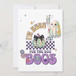 ナース・ゴーストの面白い名言 パンプキン・コケット・カード 招待状