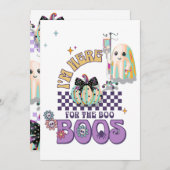 ナース・ゴーストの面白い名言 パンプキン・コケット・カード 招待状 (正面/裏面)