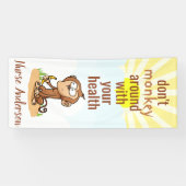 ナース、サルの健康をのまわりにやるなパーソナライズされた; 横断幕 (横)