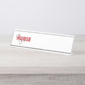 ナース デスクネームプレート (正面)