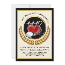 ナース/ドクター卒業招待状