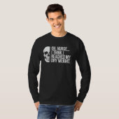 ナース ドライ ウェイト おもしろい 医療ジョーク 看護ユーモア Tシャツ (正面フル)