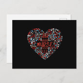 ナース。ナース評価プレゼント。 ポストカード (正面/裏面)