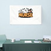 ナース – ハロウィーン – 幽霊、魔女、およびskeleto 横断幕 (トレードショー)