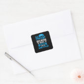 ナース、バッドな救命具-おもしろいナース スクエアシール (封筒)