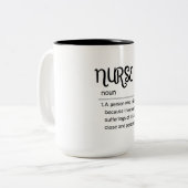 ナース – パート3の定義 ツートーンマグカップ (正面左)