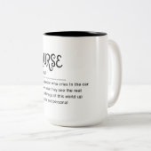 ナース – パート3の定義 ツートーンマグカップ (正面右)