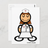 ナース(プレーン) ポストカード (正面/裏面)