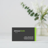 ナース – ミニマモダンリストグリーン 名刺 (スタンド正面)