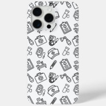ナース ライフ アイコン パターン ケース メイト iPhone ケース