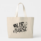 ナース。 ラージトートバッグ (裏面)